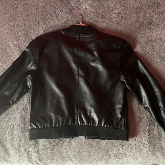 ZIP UP LEATHER JACKET • BAGATELLE - Picture 2 of 2